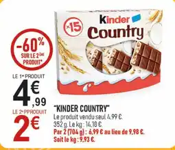 marché frais Géant KINDER Country offre