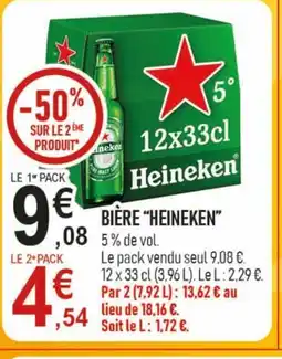 marché frais Géant HEINEKEN Bière offre