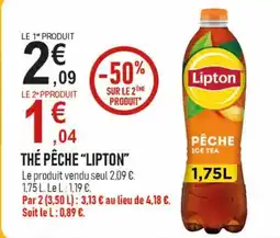 marché frais Géant LIPTON The pêche offre
