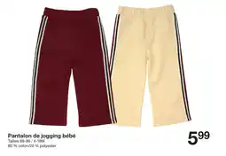 Zeeman Pantalon de jogging bébé offre