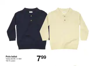 Zeeman Polo bébé offre