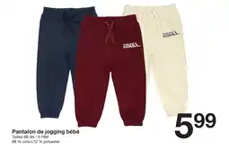 Zeeman Pantalon de jogging bébé offre