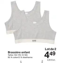 Zeeman Brassière enfant offre