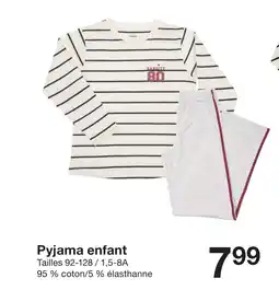 Zeeman Pyjama enfant offre