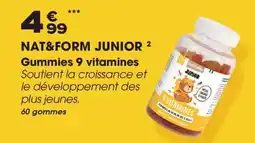 Aprium Pharmacie NAT&FORM JUNIOR 2 Gummies 9 vitamines offre