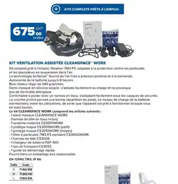 Prolians Kit ventilation assistée cleanspace work offre