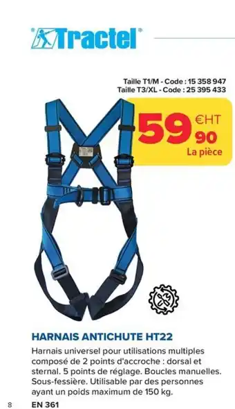 Prolians Harnais antichute ht22 offre