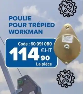 Prolians Poulie pour trépied workman offre