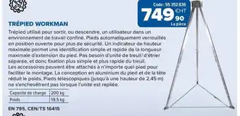 Prolians Trépied workman offre