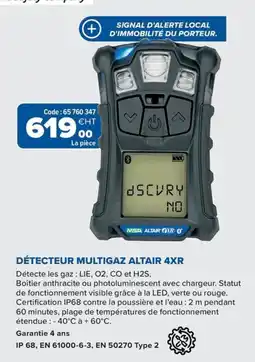 Prolians Détecteur multigaz altair 4xr offre