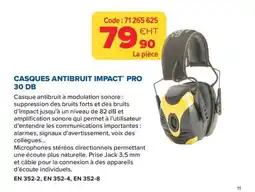 Prolians Casques antibruit impact pro 30 db offre