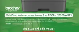 Plein ciel BROTHER Multifonction laser monochrome 3 en 1 DCP-L2620DWRE1 offre