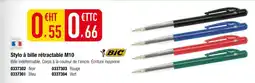 Plein ciel BIC Stylo à bille rétractable M10 offre