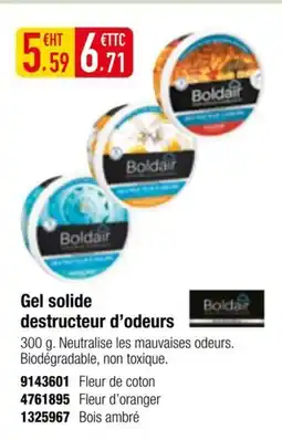 Plein ciel BOLDAS Gel solide destructeur d'odeurs offre