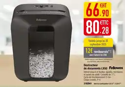 Plein ciel Destructeur de documents LX50 offre