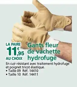 Provence Outillage Gants fleur de vachette offre