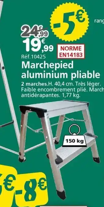 Provence Outillage Marchepied aluminium pliable offre