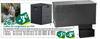 Provence Outillage Coffre de rangement en PVC offre