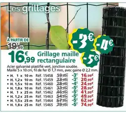 Provence Outillage Grillage maille rectangulaire offre