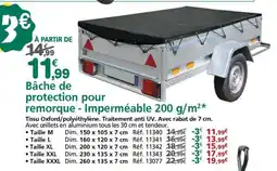 Provence Outillage Bâche de protection pour remorque offre