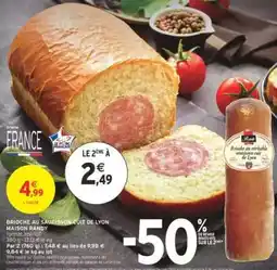 Intermarché BRIOCHE AU SAUCISSON CUIT DE LYON offre