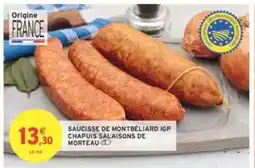 Intermarché Saucisse de Montbéliard IGP offre