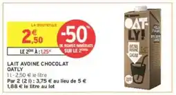Intermarché LAIT AVOINE CHOCOLAT OATLY offre