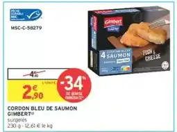 Intermarché CORDON BLEU DE SAUMON GIMBERT offre