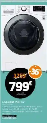 E.Leclerc LAVE LINGE 17KG LG offre