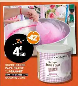 E.Leclerc SUCRE BARBE PAPA FRAISE LAGRANGE offre