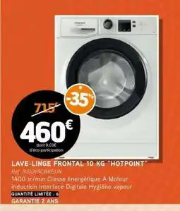 E.Leclerc LAVE-LINGE FRONTAL 10 KG 'HOTPOINT' offre