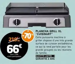 E.Leclerc PLANCHA GRILL XL “CUISINART” offre