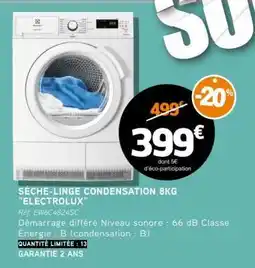 E.Leclerc SÈCHE-LINGE CONDENSATION 8KG “ELECTROLUX” offre