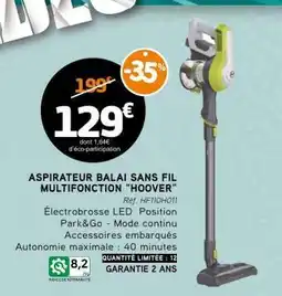 E.Leclerc ASPIRATEUR BALAI SANS FIL MULTIFONCTION “HOOVER” offre