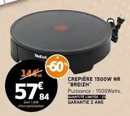 E.Leclerc CRÊPIÈRE 1500W NR “BREIZH” offre