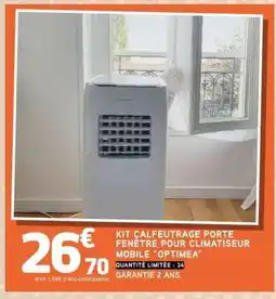 E.Leclerc KIT CALFEUTRAGE PORTE FENÊTRE POUR CLIMATISEUR MOBILE “OPTIMEA” offre