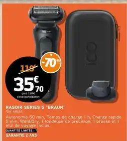 E.Leclerc RASOIR SERIES 5 BRAUN offre