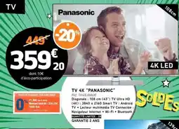 E.Leclerc TV 4K PANASONIC offre