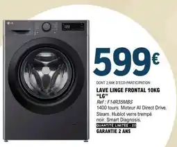 E.Leclerc LAVE LINGE FRONTAL 10KG LG offre