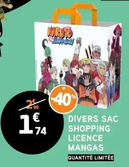 E.Leclerc DIVERS SAC SHOPPING LICENCE MANGAS offre