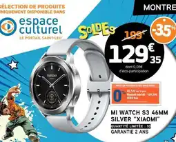 E.Leclerc MI WATCH S3 46MM SILVER “XIAOMI” offre