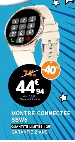 E.Leclerc MONTRE CONNECTÉE SBW6 offre