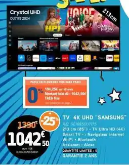 E.Leclerc TV 4K UHD SAMSUNG offre