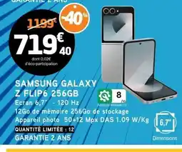 E.Leclerc SAMSUNG GALAXY Z FLIP6 256GB offre