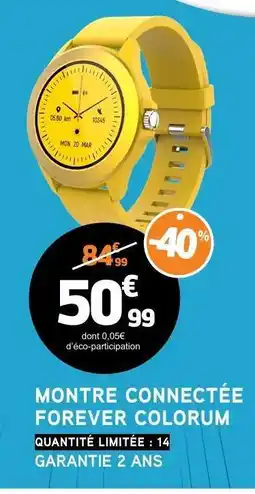 E.Leclerc Montre Connectée Forever Colorum offre
