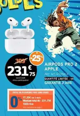 E.Leclerc AIRPODS PRO 2 “APPLE” offre