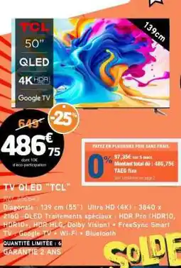 E.Leclerc TV QLED “TCL” offre