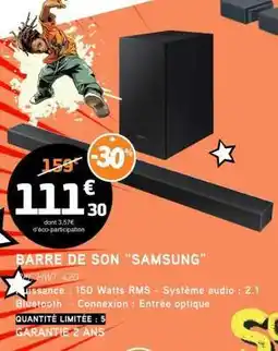 E.Leclerc Barre de son Samsung offre