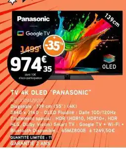 E.Leclerc TV 4K OLED 'PANASONIC' offre