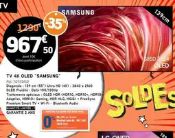 E.Leclerc TV 4K OLED SAMSUNG offre